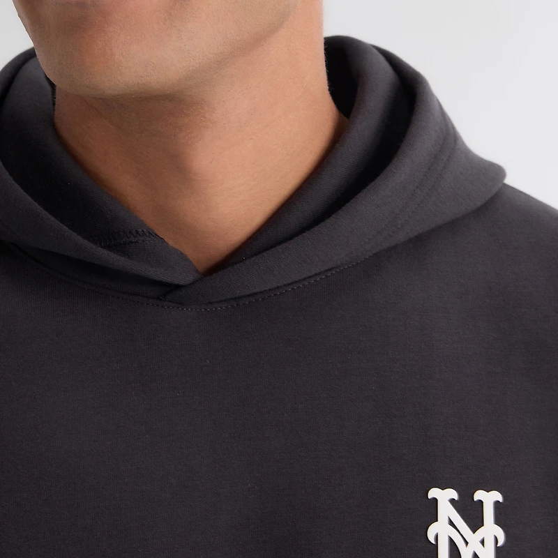 Men's Fanatics Charcoal New York Mets Clutch Tri-Blend Hoodie