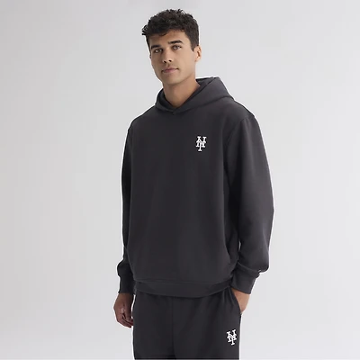 Men's Fanatics Charcoal New York Mets Clutch Tri-Blend Hoodie