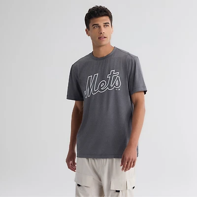 Men's Fanatics Charcoal New York Mets Clutch Winning Edge T-Shirt