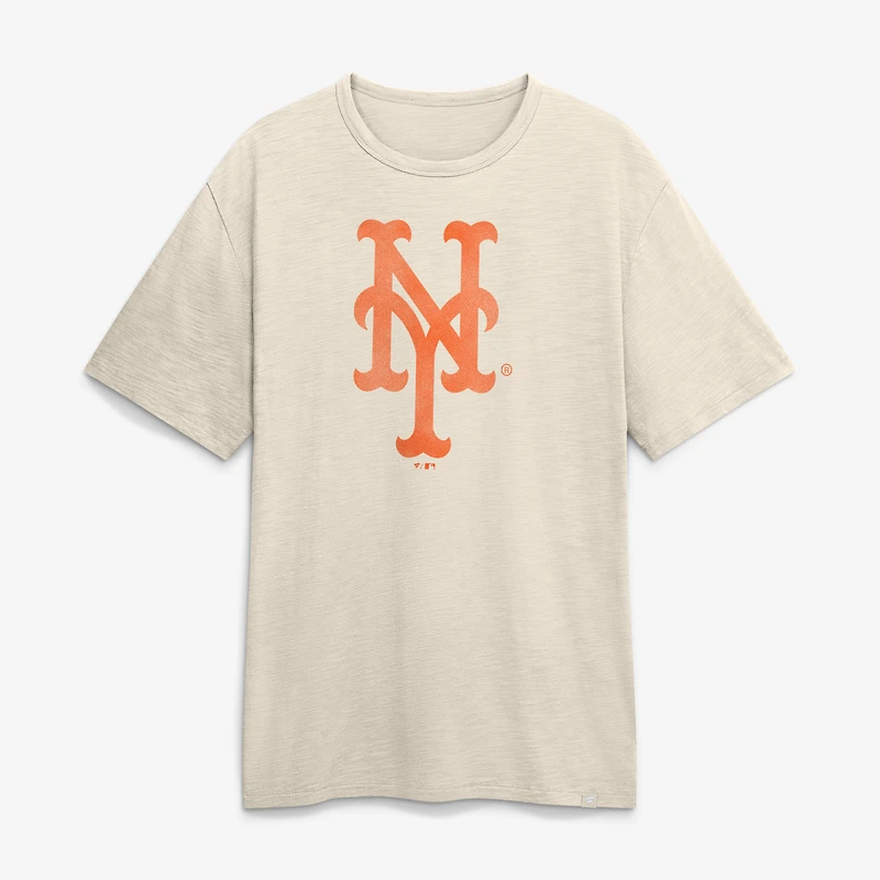 Men's Fanatics Cream New York Mets Stadium Slub T-Shirt