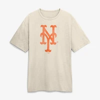 Men's Fanatics Cream New York Mets Stadium Slub T-Shirt