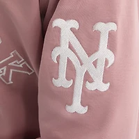 Men's Fanatics Faded Rose New York Mets Iconic Terry Sweatshirt