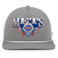 Casquette snapback Fanatics grise et blanche New York Mets Recall pour homme