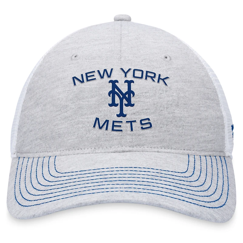 Men's Fanatics Gray New York Mets Trucker Adjustable Hat
