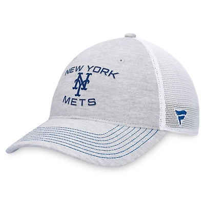 Casquette réglable gris New York Mets Trucker Fanatics pour hommes