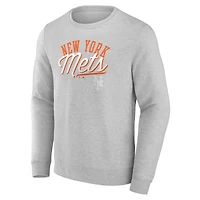 Sweatshirt à capuche Fanatics Heather Grey New York Mets Simplicity pour hommes