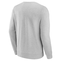 Men's Fanatics Heather Gray New York Mets Simplicity Pullover Sweatshirt