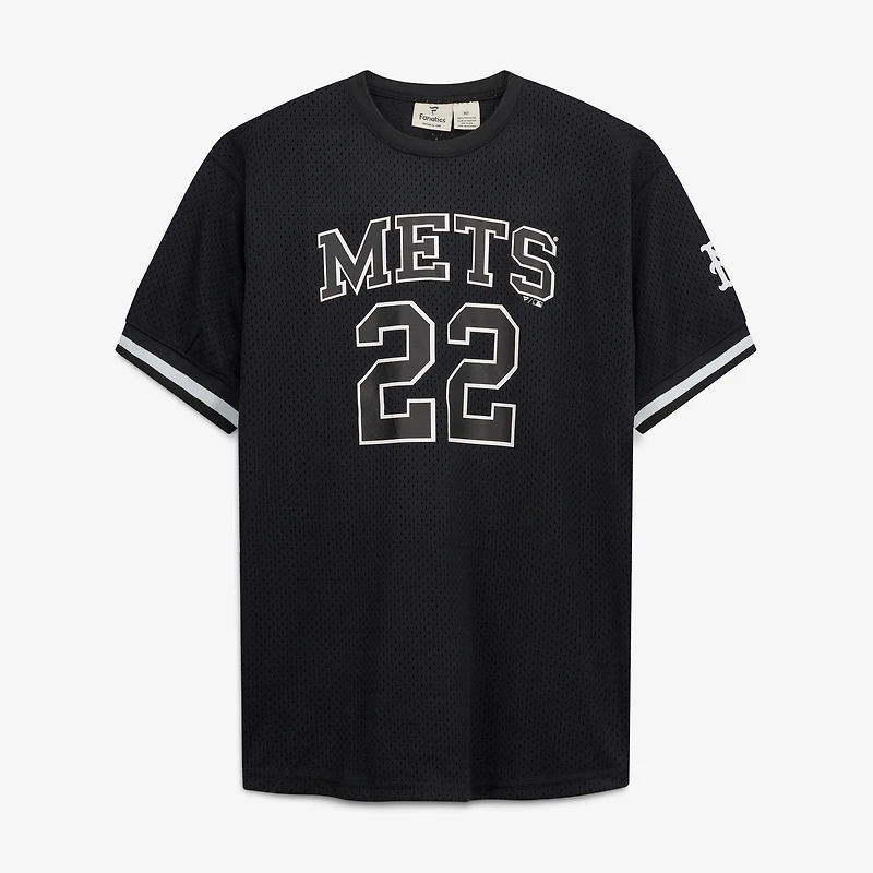 Men's Fanatics Juan Soto Black/White New York Mets Big & Tall Heavyweight Mesh Jersey