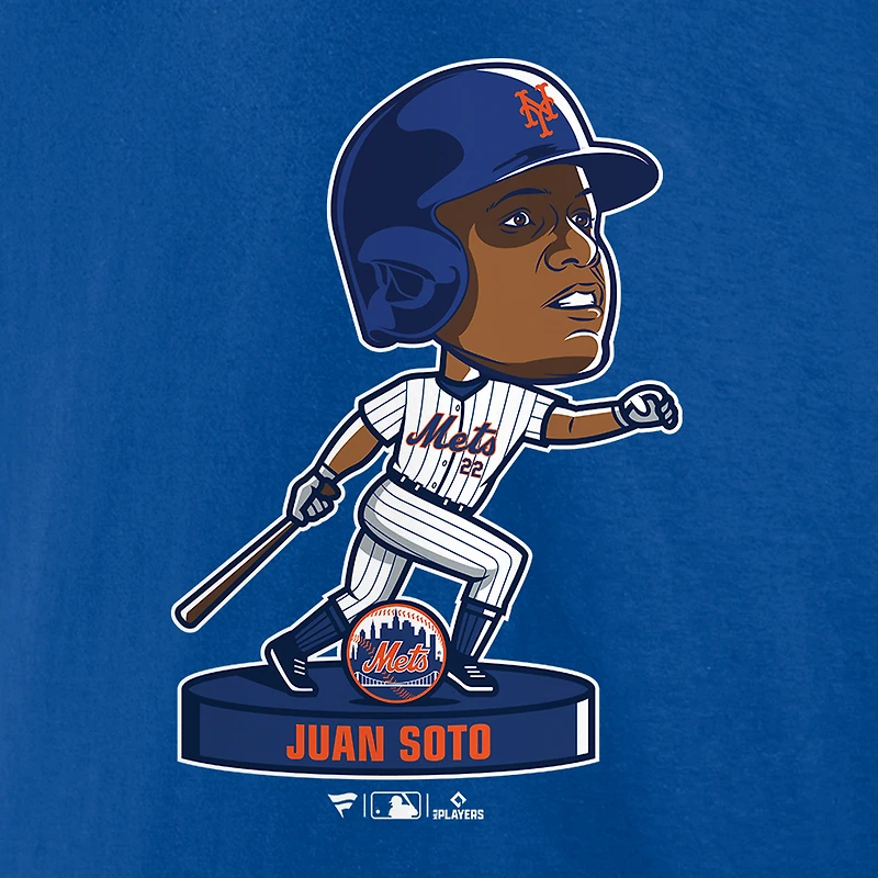 Men's  Fanatics Juan Soto Royal New York Mets Bobblehead T-Shirt