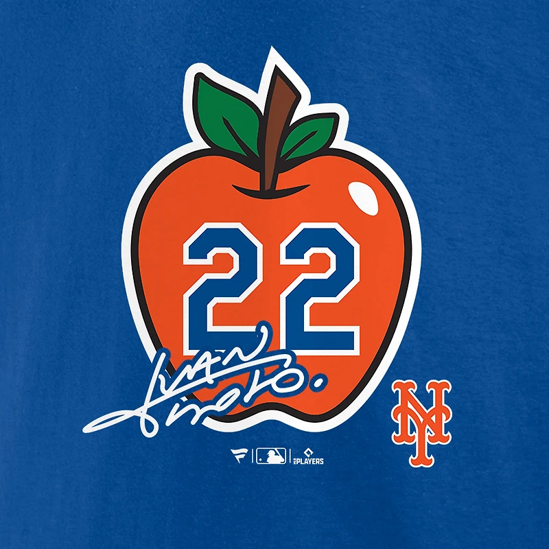 T-shirt Fanatics pour hommes Juan Soto Royal New York Mets avec numéro de joueur