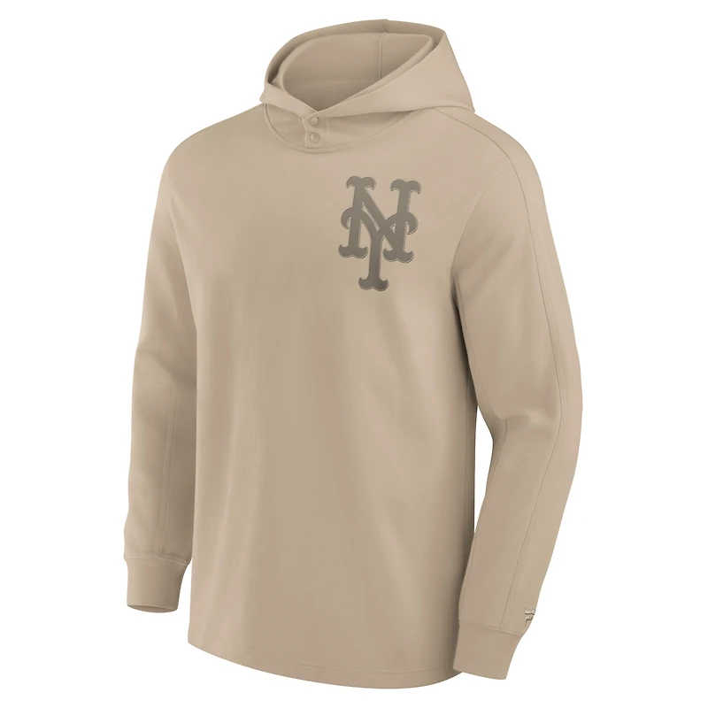 Sweat à capuche en polaire léger kaki New York Mets Elements Fanatics pour hommes