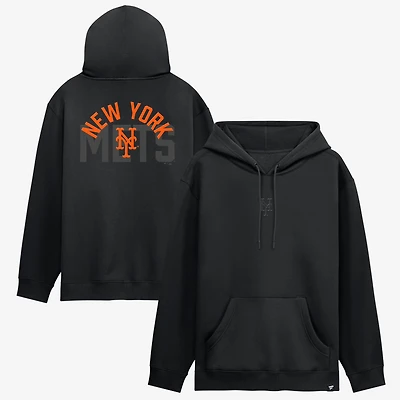 Men's Fanatics  New York Mets Black Out Fleece Hoodie