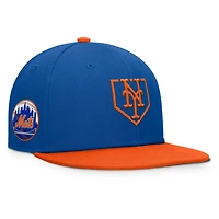 Casquette snapback Fanatics Royal/Orange New York Mets Batter's Box pour homme
