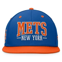 Casquette Snapback Fanatics Royal/Orange New York Mets Fundamental Bold pour hommes