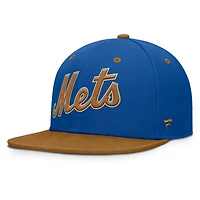 Men's Fanatics Royal/Tan New York Mets Splinter Fitted Hat