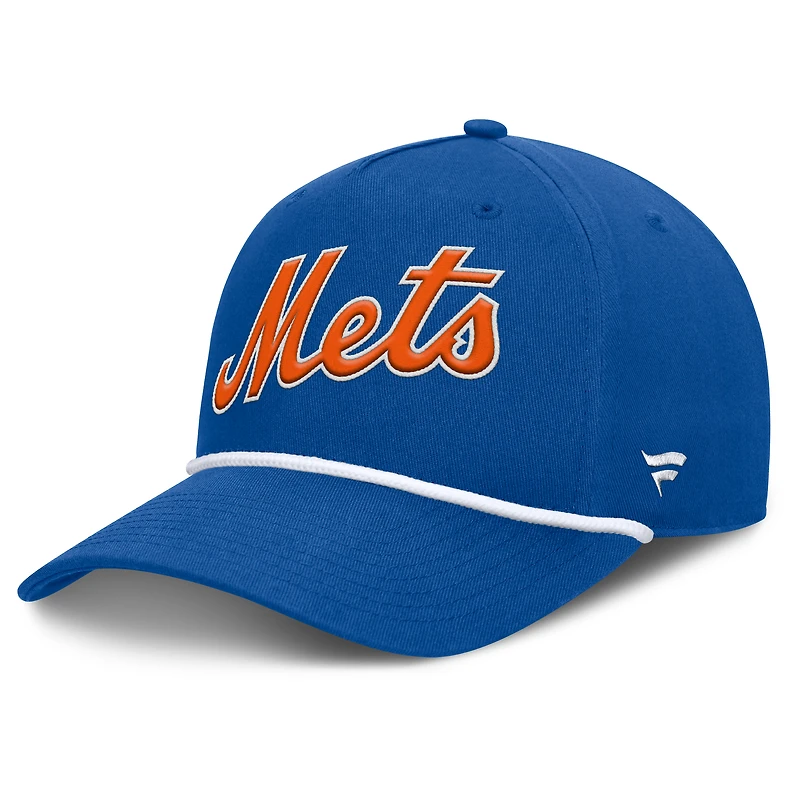 Casquette ajustable en forme de A pour hommes Fanatics Royal New York Mets Clubhouse Foul Ball