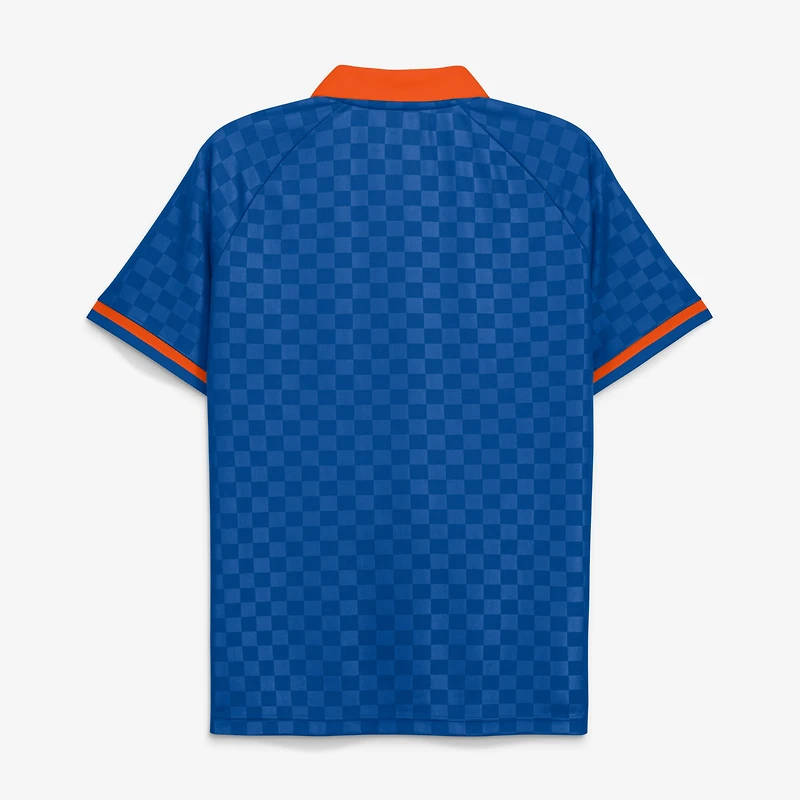 Men's Fanatics Royal New York Mets Homerun Raglan V-Neck Polo