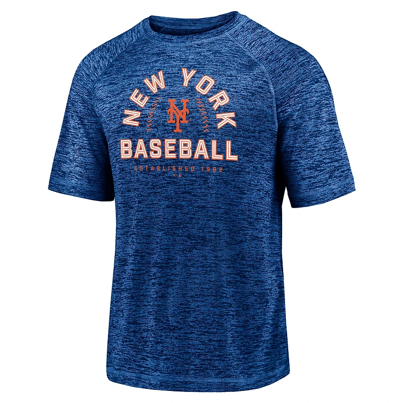 Men's Fanatics Royal New York Mets Line Up Primary Threat Striated T-Shirt