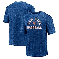 Men's Fanatics Royal New York Mets Line Up Primary Threat Striated T-Shirt
