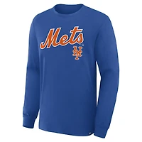 T-shirt à manches longues Fanatics Royal New York Mets Lock-Up Legacy pour homme
