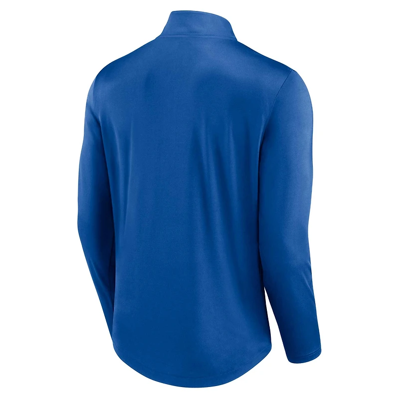 Haut à quart de zip Fanatics Royal New York Mets Quarterback pour hommes