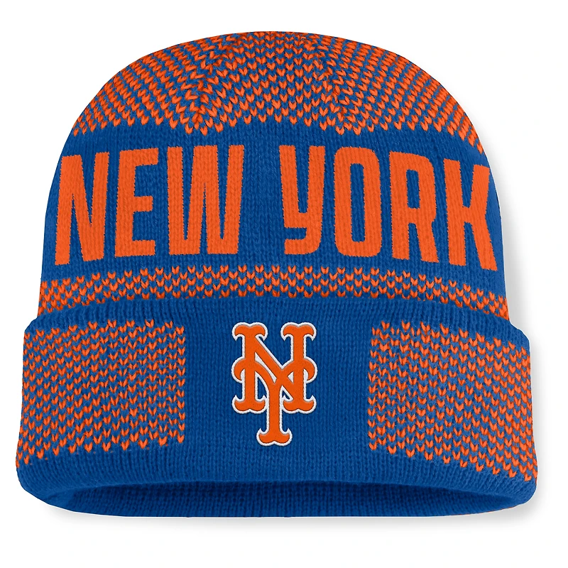Men's Fanatics Royal New York Mets Rotation Cuffed Knit Hat