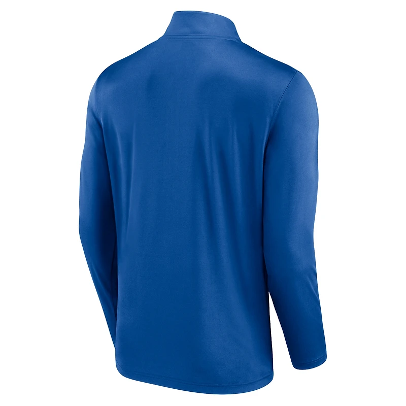 Haut à quart de zip Fanatics Royal New York Mets Underdog Mindset pour hommes