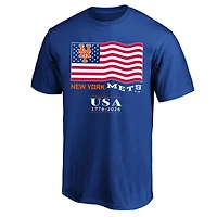 Men's Fanatics Royal New York Mets USA 1776-2026 Big & Tall T-Shirt