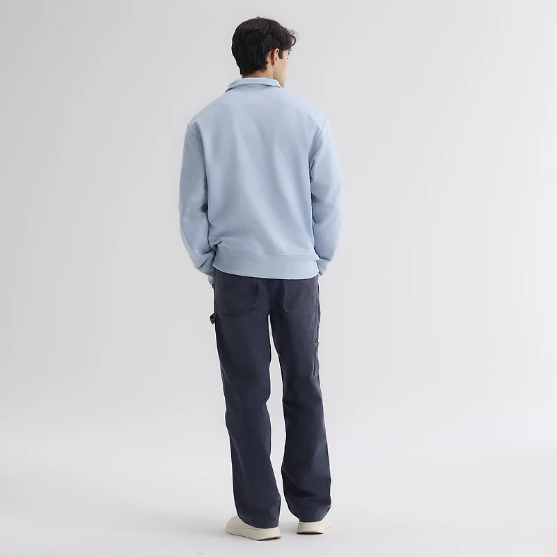 Men's Fanatics Sky Blue New York Mets Iconic Terry Quarter-Zip Sweatshirt