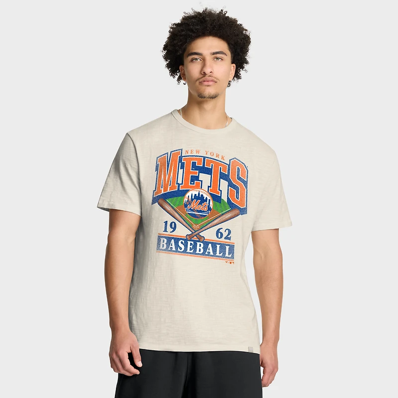 Men's Fanatics Tan New York Mets Stadium Slub T-Shirt