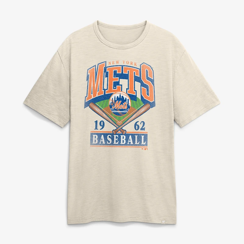 T-shirt Fanatics beige New York Mets Stadium Slub pour homme