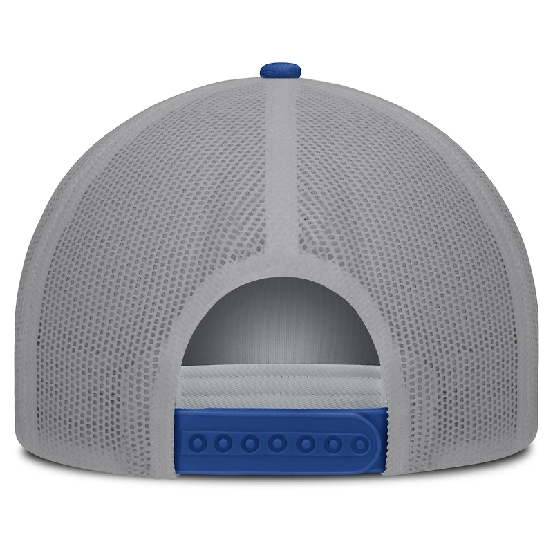 Men's Fanatics White/Royal New York Mets On Deck A-Frame Snapback Hat