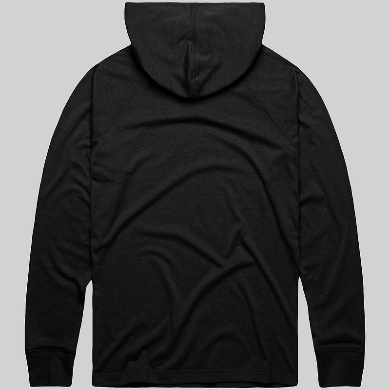 Men's Homage Charcoal New York Mets Lightweight Raglan Tri-Blend Pullover Hoodie
