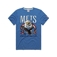 T-shirt homme Homage Royal New York Mets, le passe-temps américain, en mélange de trois matières
