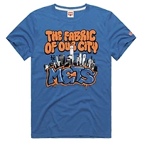 Men's Homage Royal New York Mets Tri-Blend Hyperlocal T-Shirt