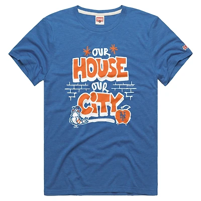 T-shirt homme Homage Royal New York Mets Tri-Blend Hyperlocal