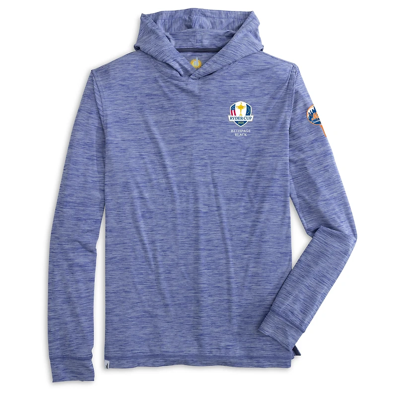 T-shirt à capuche léger et performant pour homme Johnnie-O Royal New York Mets 2025 Ryder Cup Talon