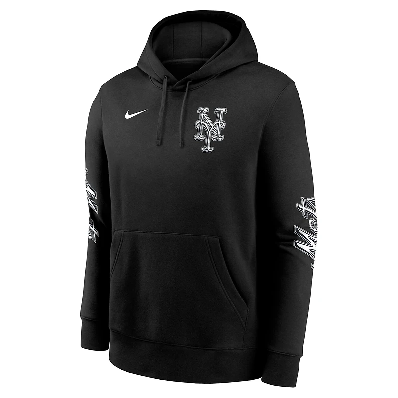 Sweat à capuche en polaire Josh Vides x Nike noir New York Mets Fanatics Fest Club pour homme