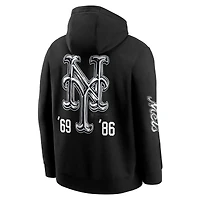 Sweat à capuche en polaire Josh Vides x Nike noir New York Mets Fanatics Fest Club pour homme