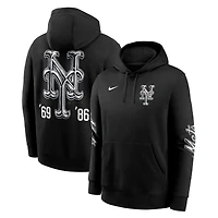 Men's Josh Vides x Nike Black New York Mets Fanatics Fest Club Fleece Pullover Hoodie