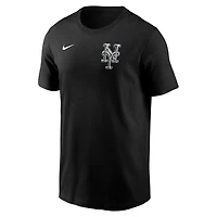 Men's Josh Vides x Nike Black New York Mets Fanatics Fest T-Shirt