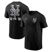 Men's Josh Vides x Nike Black New York Mets Fanatics Fest T-Shirt