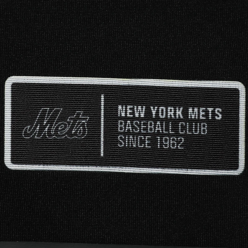 Men's Levelwear Black New York Mets Sector Raglan Polo