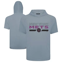 Men's Levelwear  Gray New York Mets City Connect Phase No Hitter Hoodie T-Shirt
