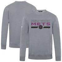 Sweat-shirt gris City Connect Zane No Hitter pour homme, motif New York Mets