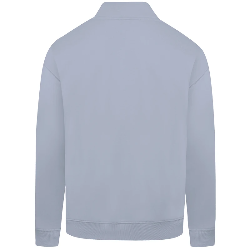 Sweat-shirt zippé Murray à quart de tour pour homme la collection Cooperstown des Mets New York Levelwear, gris
