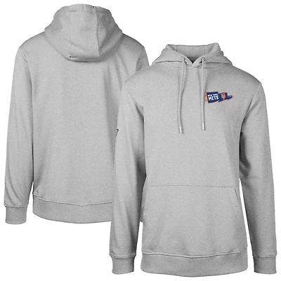 Men's Levelwear  Gray New York Mets Podium Rafters Pullover Hoodie