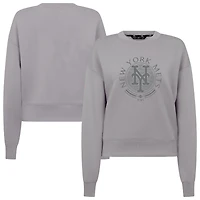 Sweat-shirt gris à col rond pour homme Levelwear des Mets de New York