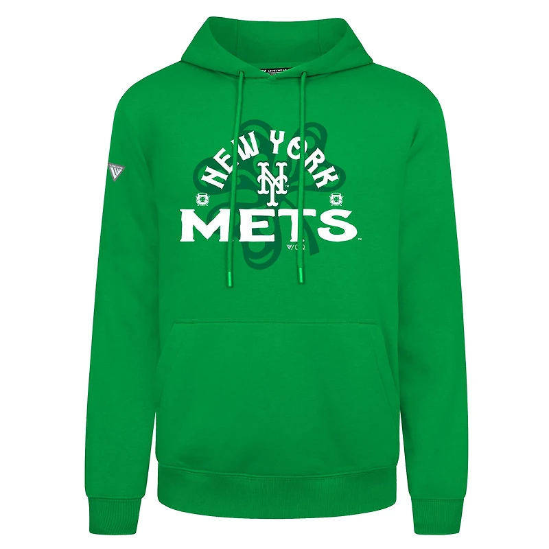 Sweat à capuche vert pour homme Levelwear New York Mets St. Patrick's Day Podium Shamrock