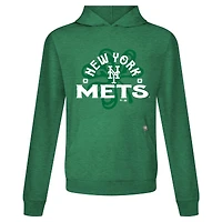 Men's Levelwear Green New York Mets St. Patrick's Day Relay Shamrock Pullover Hoodie